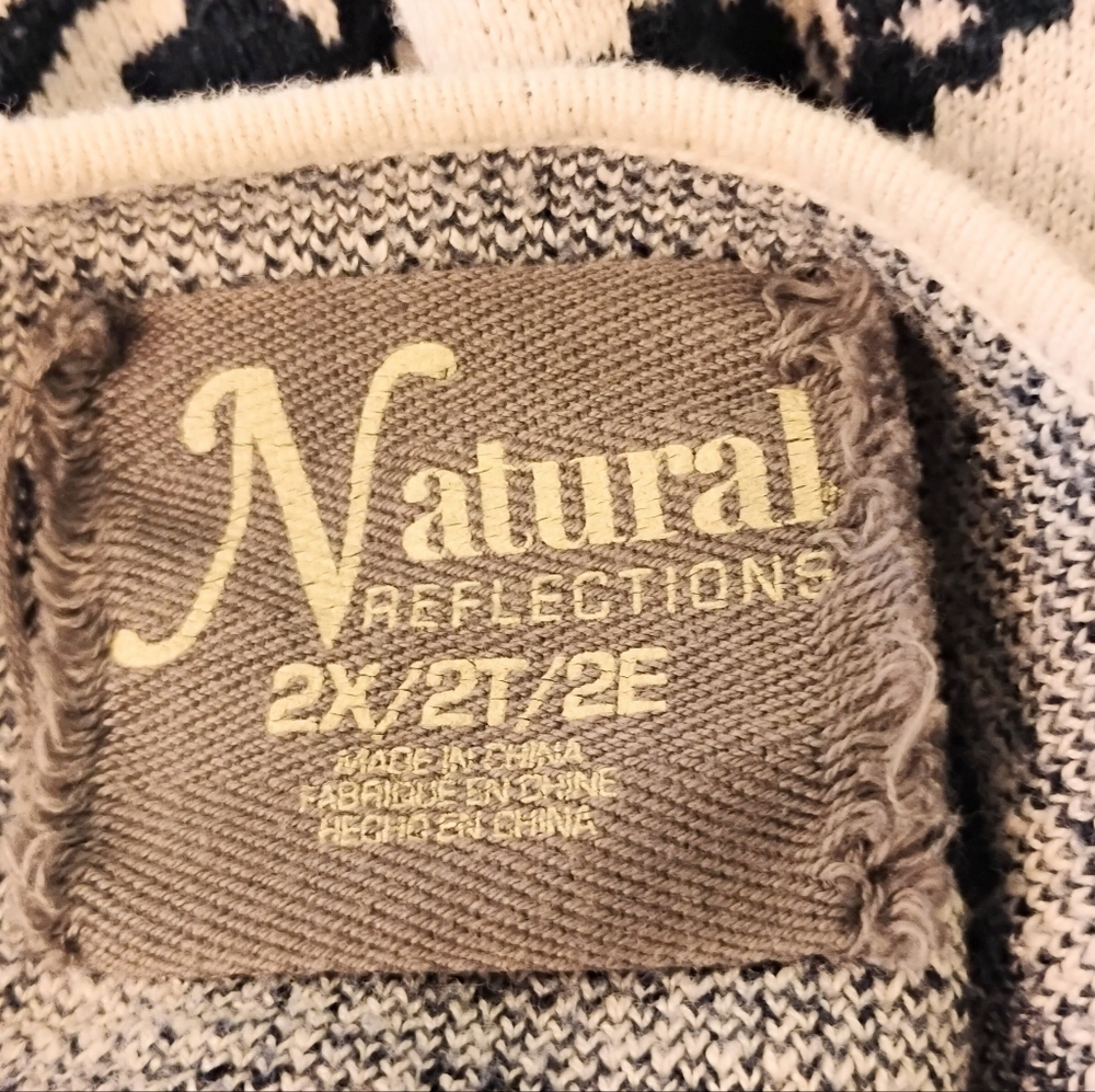 Natural Reflections Aztec Design Pullover Sweater - Size 2X - Picture 9 of 10